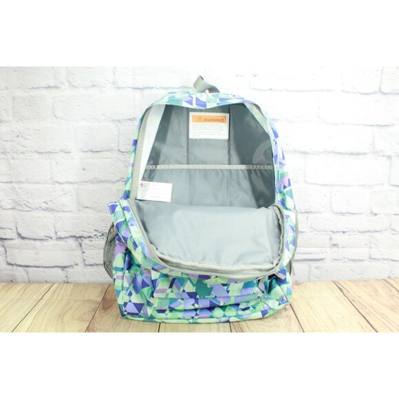 LL Bean Deluxe Book Pack 37L Print Fresh Mint Prism - Picture 10 of 12